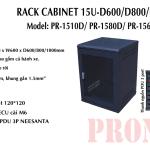 Tủ Rack 15U D600 Pro Net | Chuẩn 19” | Dùng Cho Văn Phòng & Camera
