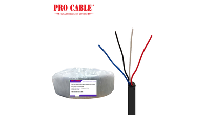 DÂY CAMERA PRO CABLE CÁP 4 LÕI 0.5 KHÔNG GIA CƯỜNG 200m (Model: 4x1x0.5 KDT Trong nhà)