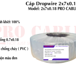 CÁP 2 LÕI 0.18 GIA CƯỜNG (Model: 2x7x0.18 PRO CABLE)