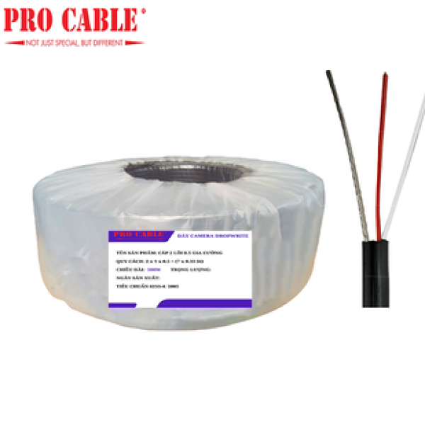 CÁP 2 LÕI 0.18 GIA CƯỜNG (Model: 2x7x0.18 PRO CABLE)