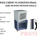 Tủ Rack 9U D450 Màu Đen Bánh Xe PRONET - Tủ Mạng 9U Giá Kho