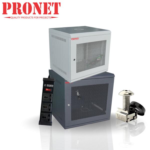 Tủ Rack 12U Pro Net Màu Trắng (Treo Tường – D600 | Chuẩn 19”) | Hàng Sẵn | Giao Toàn Quốc