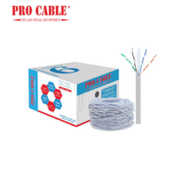 Cáp mạng Cat6 UTP Màu Trắng - Pro Cable Chính Hãng, Hiệu Năng Vượt Trội