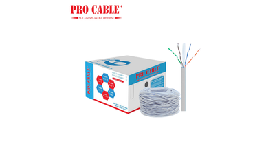 Cáp mạng Cat6 UTP Màu Trắng - Pro Cable Chính Hãng, Hiệu Năng Vượt Trội