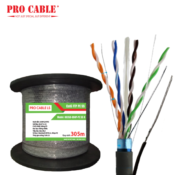 Cáp mạng Cat6 FTP HDPE SS PRO CABLE LS