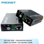 FE110S-20B – Converter quang điện 10/100M 1 sợi quang 20Km PRONET