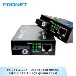 PR-GE113-20B – Converter quang điện Gigabit 1 sợi quang 20Km PRONET