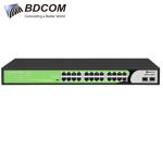Switch PoE BDCOM S1500-24P2ES-H - 24 Cổng PoE + 2 Cổng Uplink Gigabit + 2 Cổng SFP