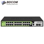 Switch PoE BDCOM S1500-24P2G2S - 24 Cổng Gigabit PoE+ + 2 Cổng Gigabit RJ45 + 2 Cổng Gigabit SFP