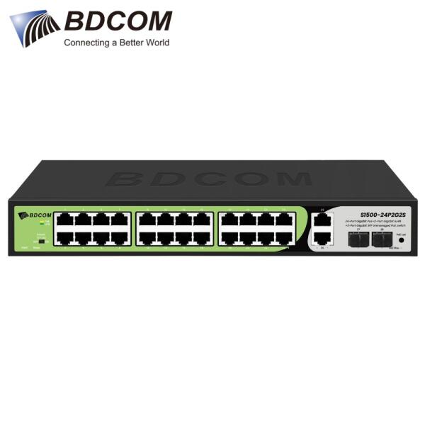 Switch PoE BDCOM S1500-24P2G2S - 24 Cổng Gigabit PoE+ + 2 Cổng Gigabit RJ45 + 2 Cổng Gigabit SFP