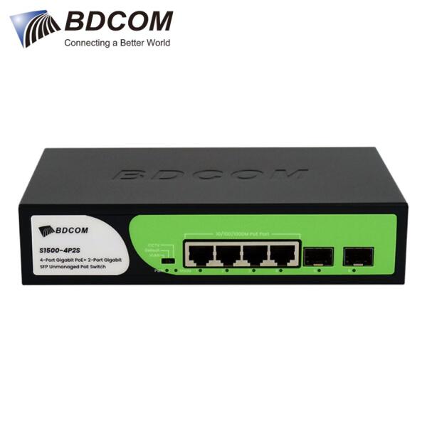 Switch PoE BDCOM S1500-4P2S - 4 Cổng Gigabit PoE + 2 Cổng Gigabit SFP