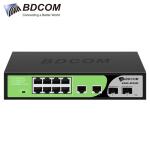 Switch PoE BDCOM S1500-8P2G2S - 8 Cổng Gigabit PoE + 2 Cổng Gigabit RJ45 + 2 Cổng Gigabit SFP