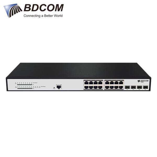 Switch PoE BDCOM S2500-16P4S - 16 Cổng Gigabit PoE+ + 4 Cổng Gigabit SFP L3-lite Managed Switch