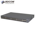Switch PoE BDCOM S2900-48P6X - 48 Cổng Gigabit PoE+ + 6 Cổng 10G SFP+ L3-lite Stackable Managed Switch