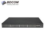 Switch PoE BDCOM S2900-48P6X-370 - 48 Cổng Gigabit PoE+ + 6 Cổng 10G SFP+ L3-lite Stackable Managed Switch