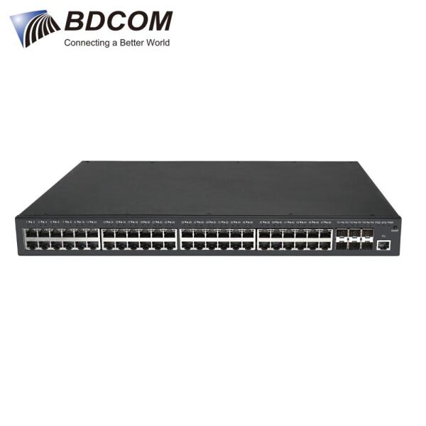 Switch PoE BDCOM S2900-48P6X-370 - 48 Cổng Gigabit PoE+ + 6 Cổng 10G SFP+ L3-lite Stackable Managed Switch