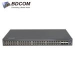 Switch PoE BDCOM S2900-48P6X-760 - 48 Cổng Gigabit PoE+ + 6 Cổng 10G SFP+ L3-lite Stackable Managed Switch