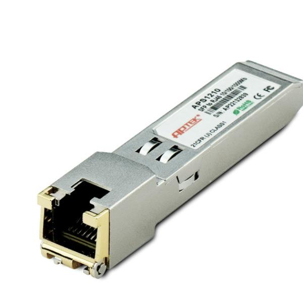 Module SFP APTEK ASP1210 sử dụng cáp mạng đầu ra RJ45 tốc độ 1000Mbps