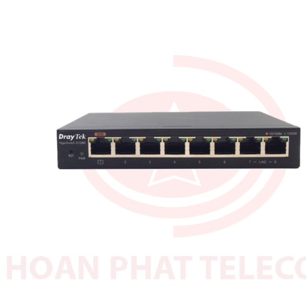 VigorSwitch G1080 - 8 port Gigabit Smart switch