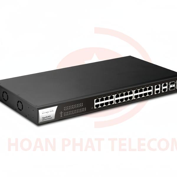 VigorSwitch G2282X - 24 Port Gigabit L2+ Managed Switch