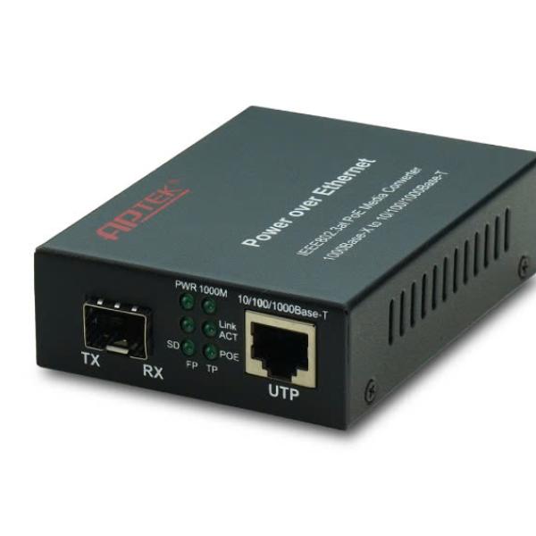 APTEK Medi Converter SFP Slot Gigabit PoE - AP110-S-PoE