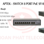 APTEK SF1082P - Switch 8 port PoE