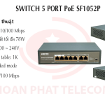 APTEK SF1052P - Switch 5 port PoE unmanaged