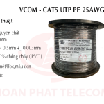 Cáp LAN CAT 5E UTP 25AWG 4PRS - PE - SS- (St 1.0mm)