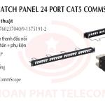 Patch panel cat5 24p Commscope chính hãng