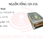 Nguồn tổng cho camera 12V-15A T180W-12V