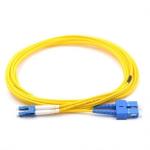 Fiber patch cord 9/125um, Single-mode, Duplex, SC/LC, 3M