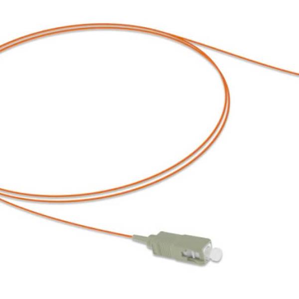 Fiber pigtail 50/125um, Multi-mode OM2, simplex, SC, 1M - 2105-02005