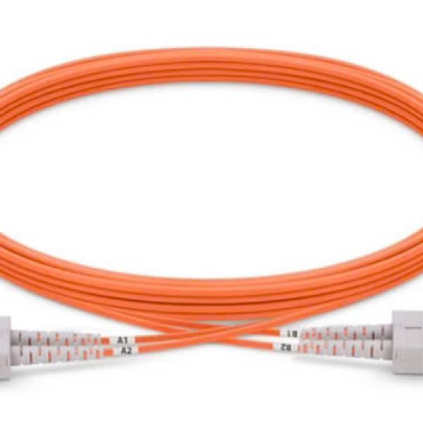 Fiber patch cord Multi-mode, OM2, duplex, SC/SC, 3m (P/N: 2104-03021)