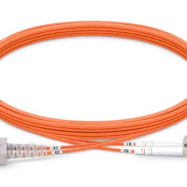 Fiber patch cord Multi-mode, OM2, duplex, LC/SC, 3m (P/N: 2104-15001)