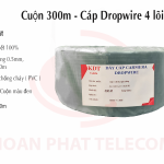 KDT - Cáp mạng Dropwire 4 lõi 1 tim - Cuộn 300m