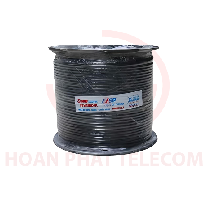 Cáp đồng trục Sino RG6 (5C-FB) lõi CCS 80 sợi màu đen 305m