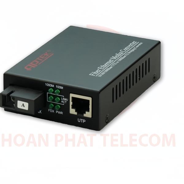 APTEK AP1113-40A bộ chuyển đổi quang điện Media Converter Gigabit