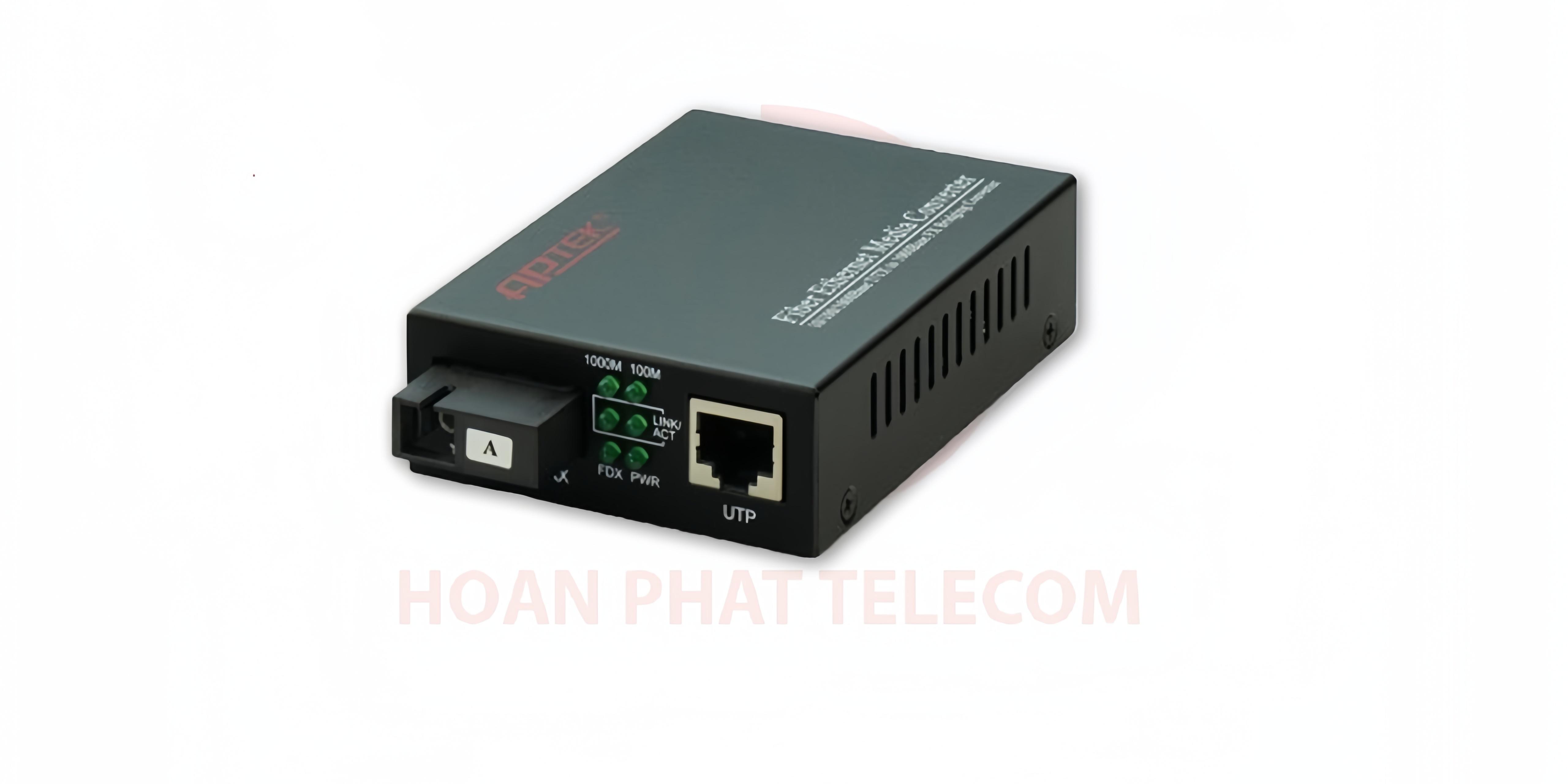 APTEK AP1113-40A bộ chuyển đổi quang điện Media Converter Gigabit