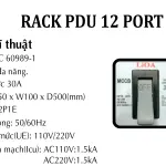 PDU 12 lỗ 30A, MCCP, rack 19''