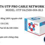 Cáp mạng Cat6 UTP Màu Trắng - Pro Cable Chính Hãng, Hiệu Năng Vượt Trội
