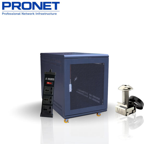 Tủ Rack 15U PR-1560D D600 H820xW600 PRONET màu đen