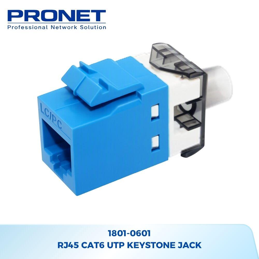 1801-0601 - RJ45 Cat6 UTP Keystone Jack