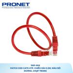Dây Patch Cord Cat6 U/UTP PRONET 0.2M Màu Đỏ
