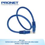 Dây Patch Cord Cat6 U/UTP PRONET 0.2M Màu Xanh