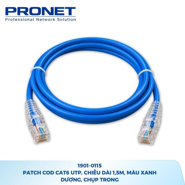 Dây nhảy mạng PRONET Cat6 U/UTP 1,5m – 1901-0115