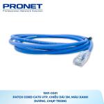 Dây Nhảy Mạng PRONET Cat6 U/UTP 3m Màu Xanh 1901-0301