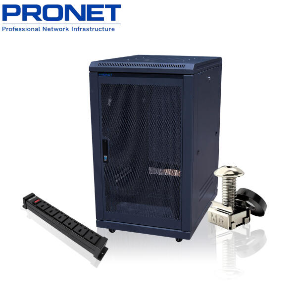 Tủ Rack 20U-D600 PRONET PR-2060D – Tủ Mạng Đứng Sàn Chuẩn 19 Inch