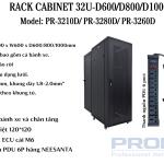 Tủ Rack 32U PR-3260D D600 PRONET