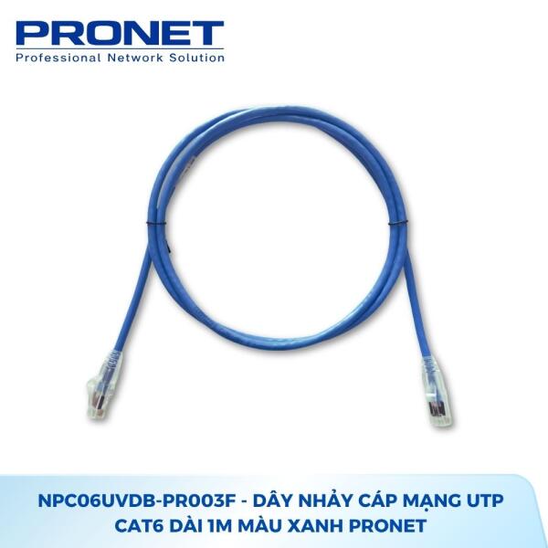 Dây nhảy mạng Cat6A S/FTP LSZH PRONET 1M