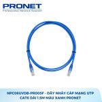NPC06UVDB-PR005F - Dây nhảy cáp mạng UTP Cat6 dài 1.5m màu xanh PRONET